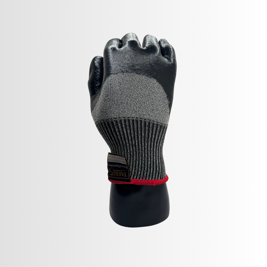 GBNC5 | High-Cut Resistance Nitrile-Coated Gloves with Taeki 5 Yarn – ANSI A5, Knit Wrist (12 Pair)