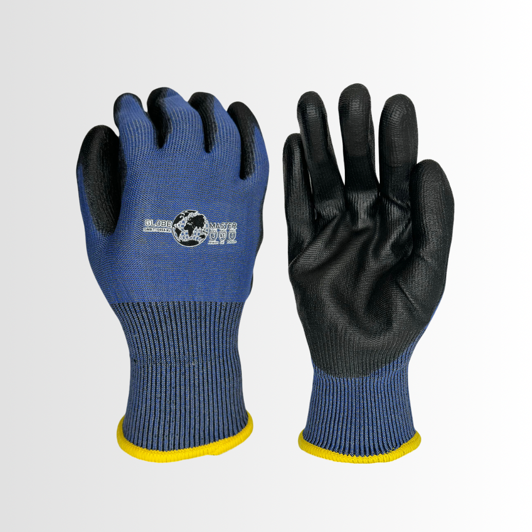 GMB-T15454 | Touchscreen Cut Resistant Gloves with PU Palm Coating, ANSI A5, EN388 4X42E, 15-Gauge Liner (12 Pair)