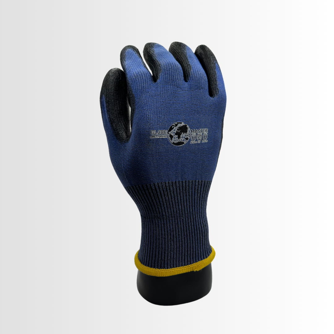 GMB-T15454 | Touchscreen Cut Resistant Gloves with PU Palm Coating, ANSI A5, EN388 4X42E, 15-Gauge Liner (12 Pair)
