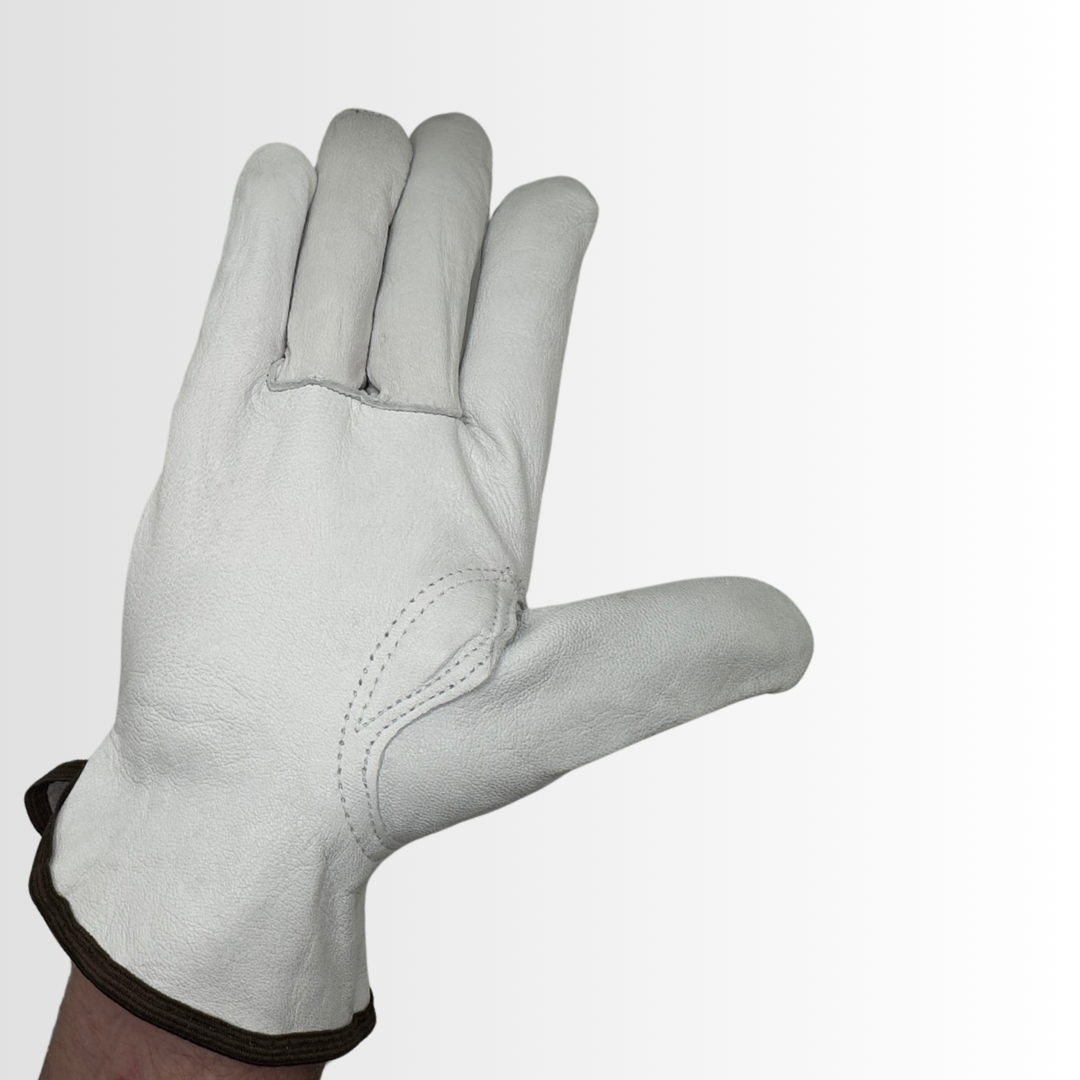 8364 | Premium Goatskin Driver Gloves with Keystone Thumb and Color-Coded Hem – Slip-On, Unlined (12 Pair)