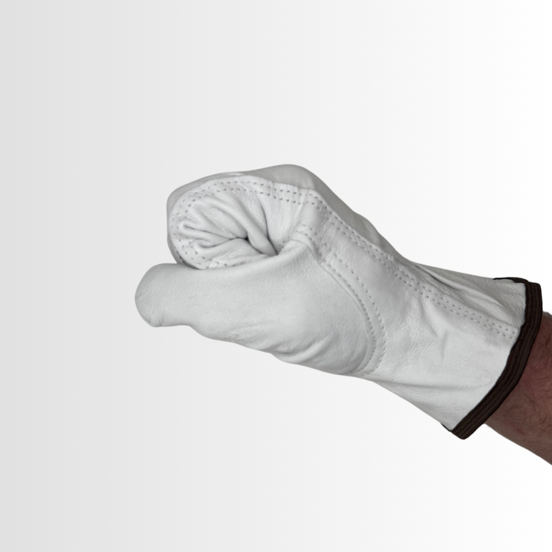 8364 | Premium Goatskin Driver Gloves with Keystone Thumb and Color-Coded Hem – Slip-On, Unlined (12 Pair)
