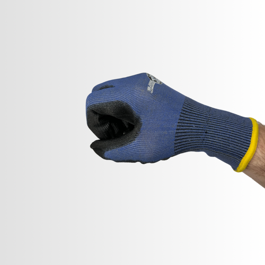 GMB-T15454 | Touchscreen Cut Resistant Gloves with PU Palm Coating, ANSI A5, EN388 4X42E, 15-Gauge Liner (12 Pair)
