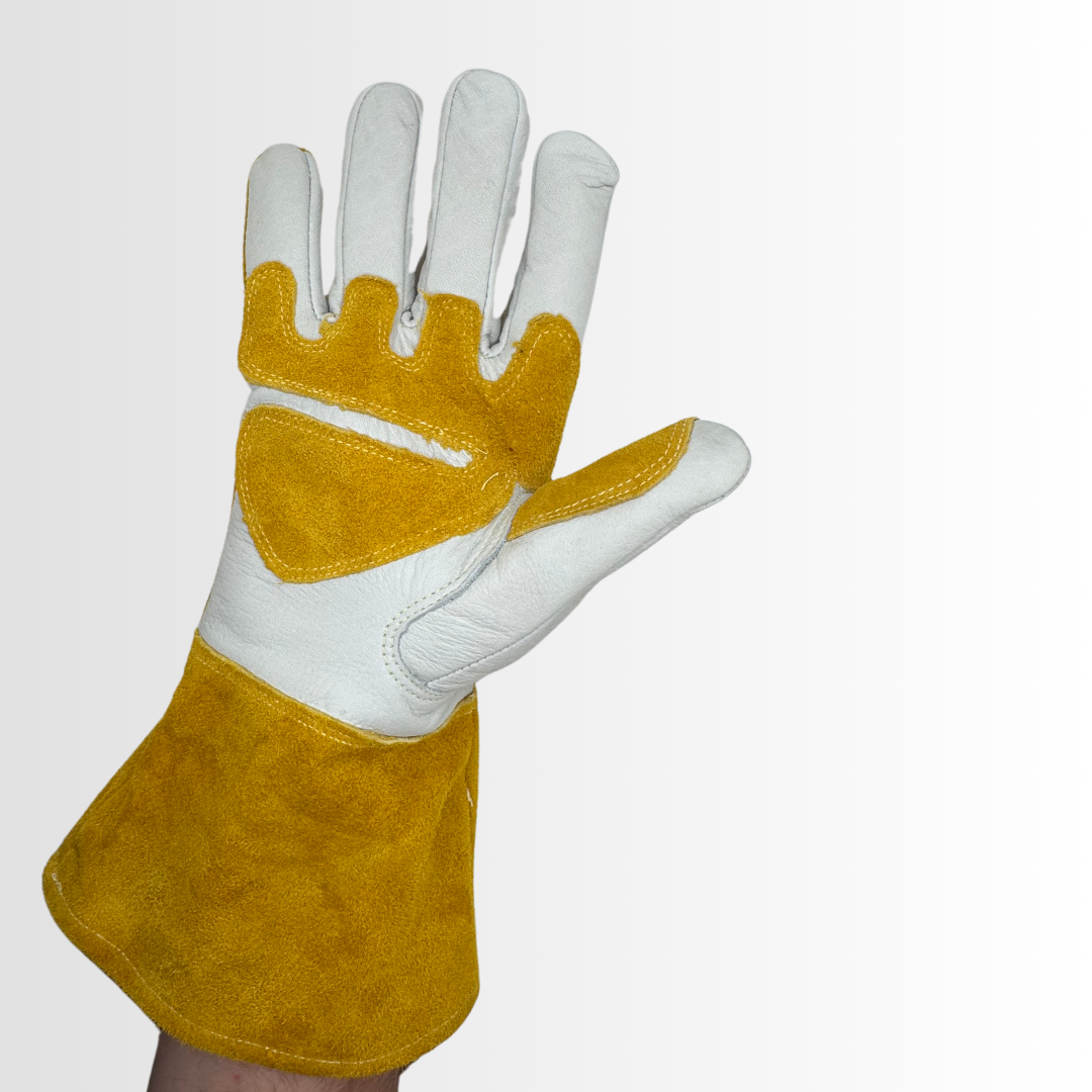 770K | Kevlar-Stitched Welding Gloves with Reinforced Palm, Foam Lining, and Split Cowhide Back – Heat Insulated (12 Pair)