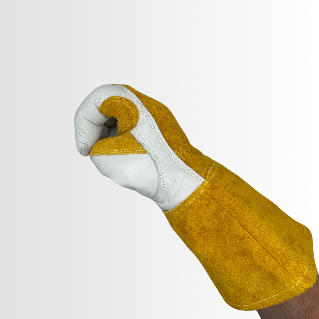 770K | Kevlar-Stitched Welding Gloves with Reinforced Palm, Foam Lining, and Split Cowhide Back – Heat Insulated (12 Pair)