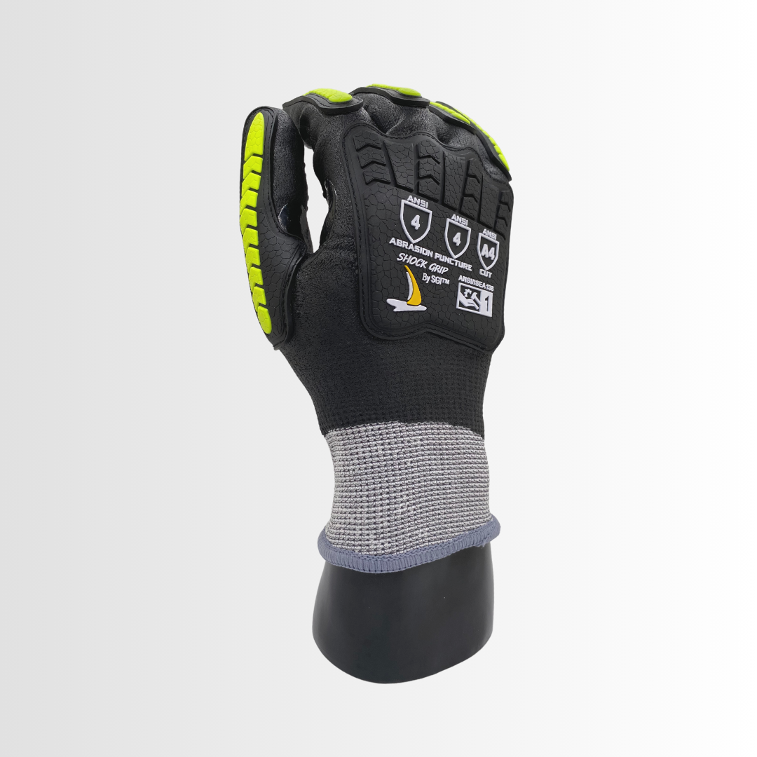 HVD1844IMP | 18-Gauge Cut Resistant Gloves with Dotted Nitrile Palm, TPR Back, and Touchscreen Capability (1 Pair)
