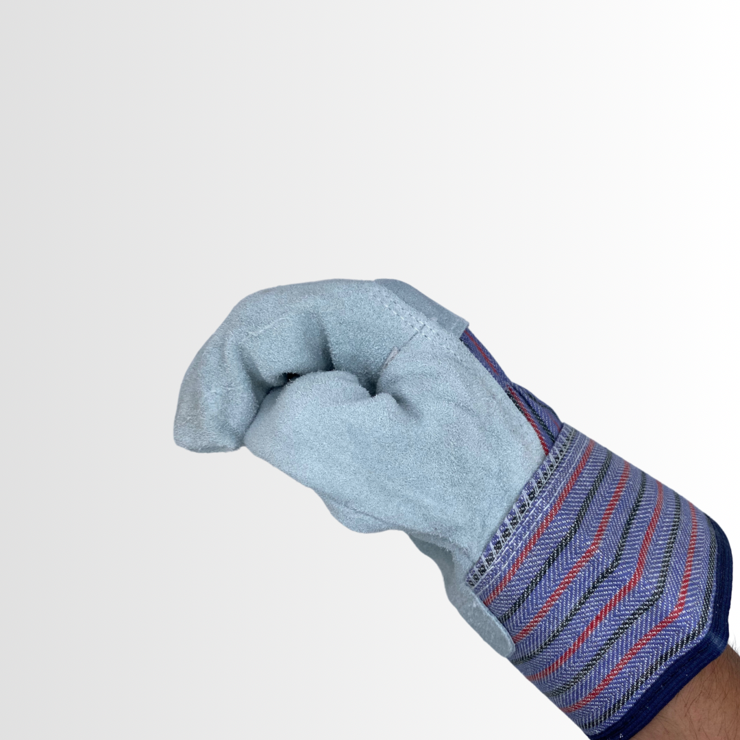1160 Series | Leather Palm Work Gloves with Wing Thumb – Rubberized or Plasticized Safety Cuff Options, Durable for General Use (12 Pair)