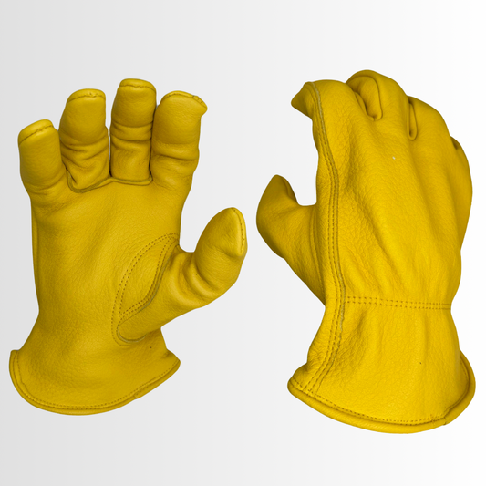 5364LH | Grain Cowhide Driver Gloves with Keystone Thumb, Shirred Elastic Back, and Slip-On Cuff (12 Pair)