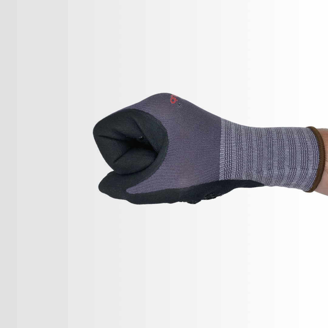 NMFD608 | Touchscreen Micro-Foam Dot Grip Gloves with 15-Gauge Nylon Liner – Breathable, Oil Resistant, and High Dexterity (12 Pair)