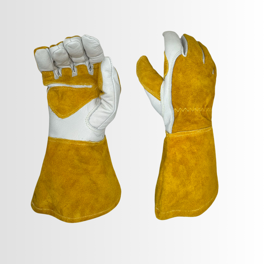 770K | Kevlar-Stitched Welding Gloves with Reinforced Palm, Foam Lining, and Split Cowhide Back – Heat Insulated (12 Pair)