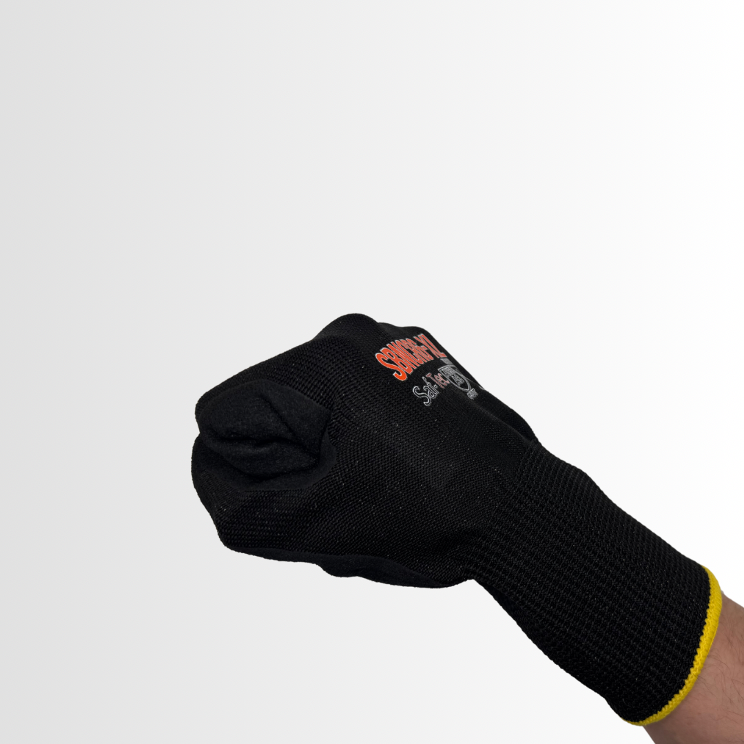 SBNCR6 | High-Performance Cut Resistant Gloves with Black Nitrile Foam Palm – ANSI A6, Knit Wrist (12 Pair)