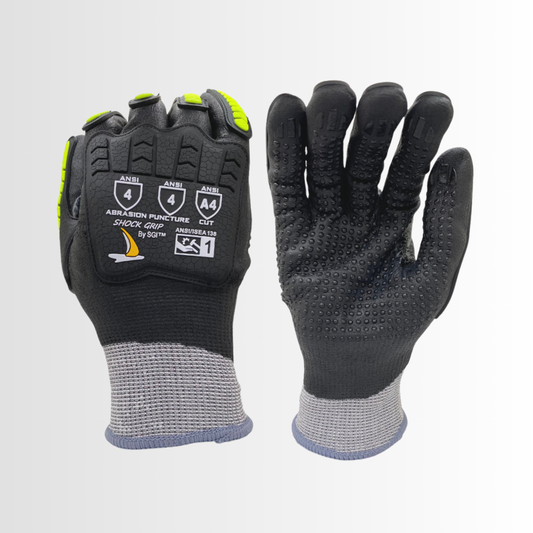 HVD1844IMP | 18-Gauge Cut Resistant Gloves with Dotted Nitrile Palm, TPR Back, and Touchscreen Capability (1 Pair)