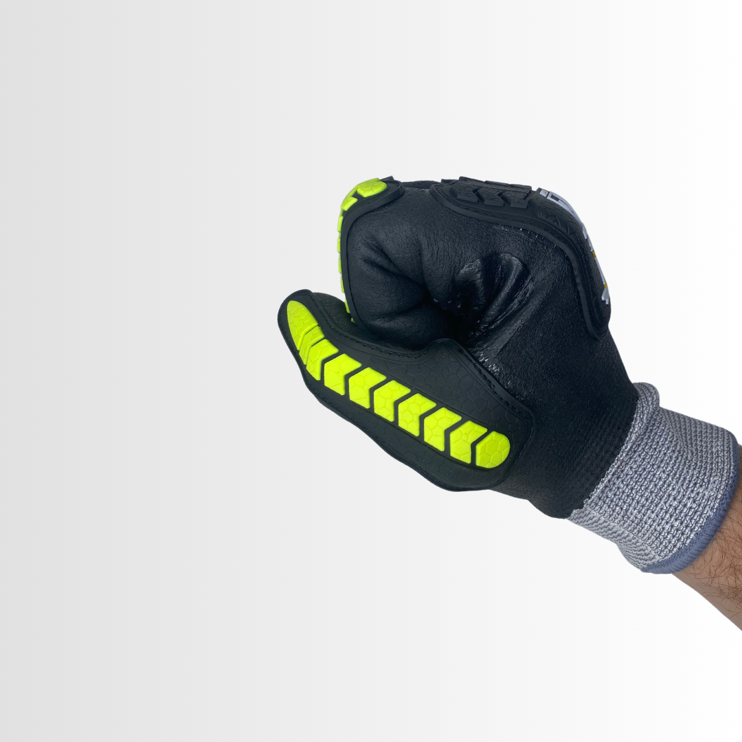 HVD1844IMP | 18-Gauge Cut Resistant Gloves with Dotted Nitrile Palm, TPR Back, and Touchscreen Capability (1 Pair)